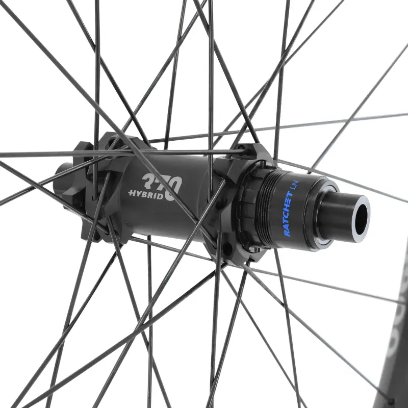 Laufrad VTT Scheibe 29" Dt Swiss H1900 boost tubeless ready vae centerlock hinten schwarz sram XD 12V Durchsteckachse 12-148 - Felge 35C - hält Gewicht 150KGS - kompatibel Enduro — Ansicht 3