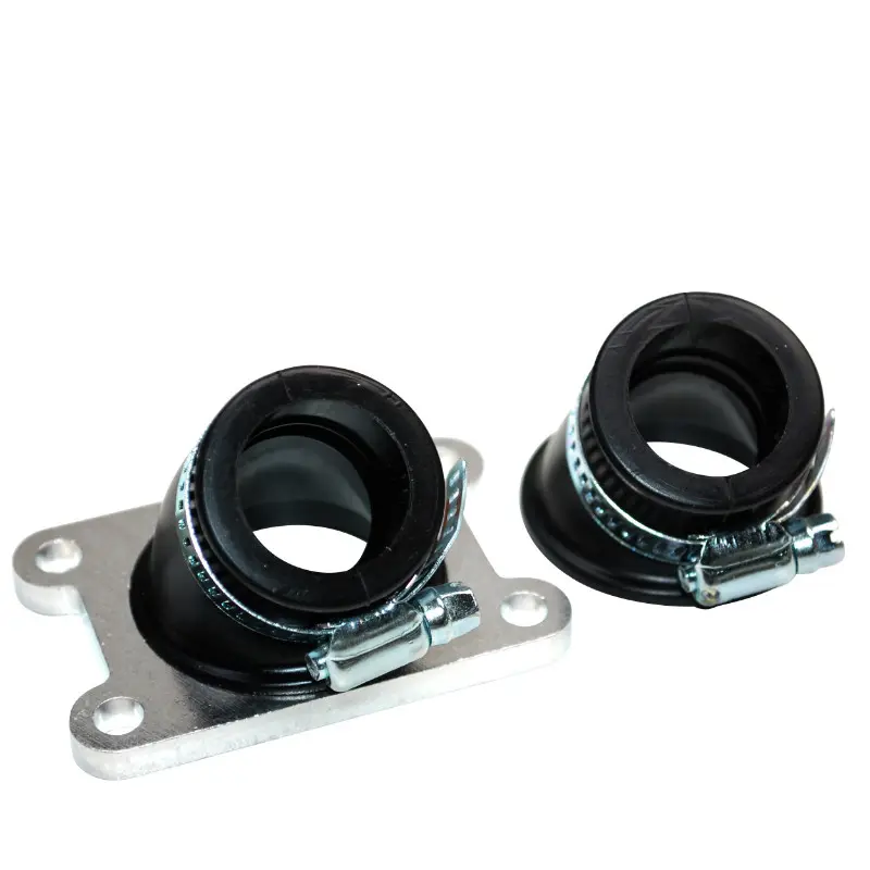 Pipe d'admission souple 50 à boîte Replay pour Minarelli 50 AM6, MBK 50 X-Power, Yamaha 50 TZR, Peugeot 50 XPS, Rieju 50 RS1, SMX (Ø24mm, PHBG/PHVA, manchons 30° + 45°)