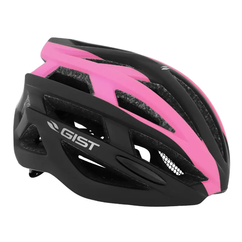 Fahrradhelm Gist Planet schwarz-rosa matt 52-58 cm