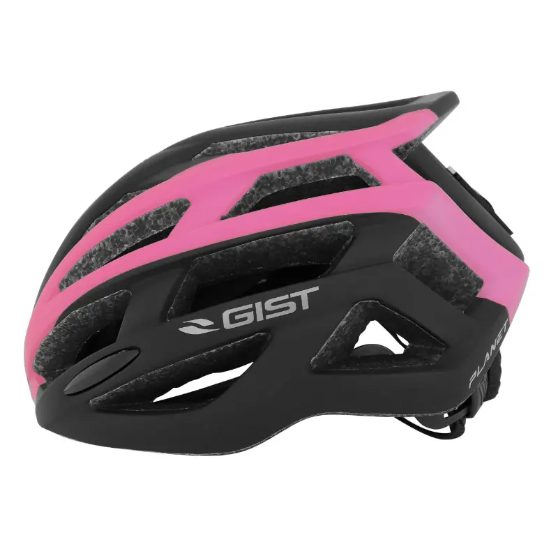 Cyklistická přilba Gist Planet černo-růžová matná 52-58 cm — pohled 3