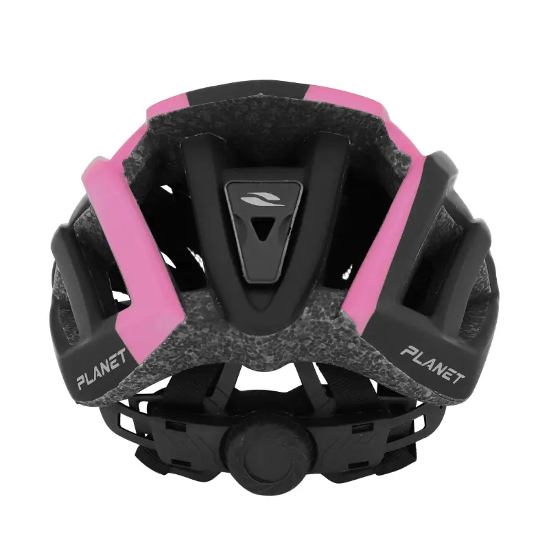 Cyklistická přilba Gist Planet černo-růžová matná 52-58 cm — pohled 4