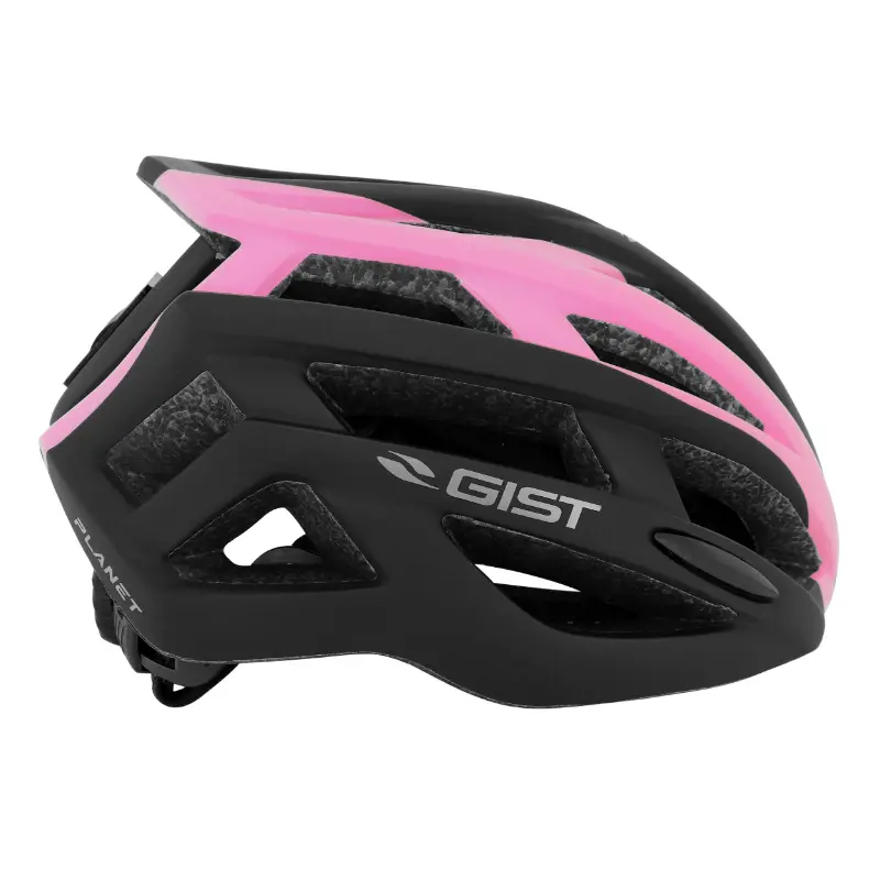 Cyklistická přilba Gist Planet černo-růžová matná 52-58 cm — pohled 5