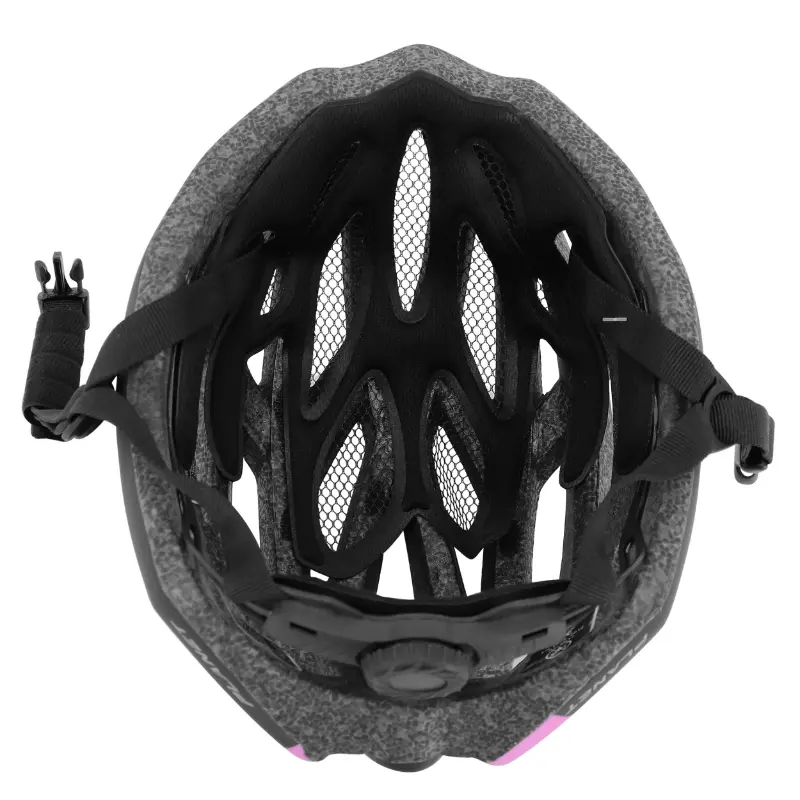Cyklistická přilba Gist Planet černo-růžová matná 52-58 cm — pohled 7
