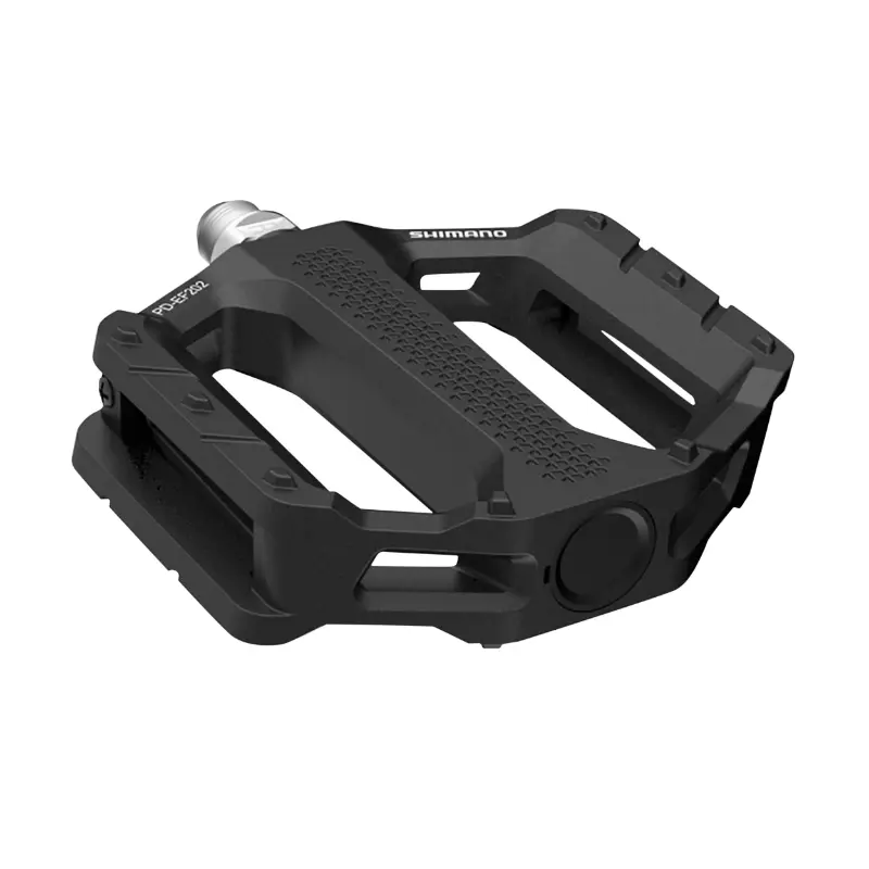 Pédales VTT plates Shimano Explorer PD-EF202 aluminium noir 9-16" (paire)