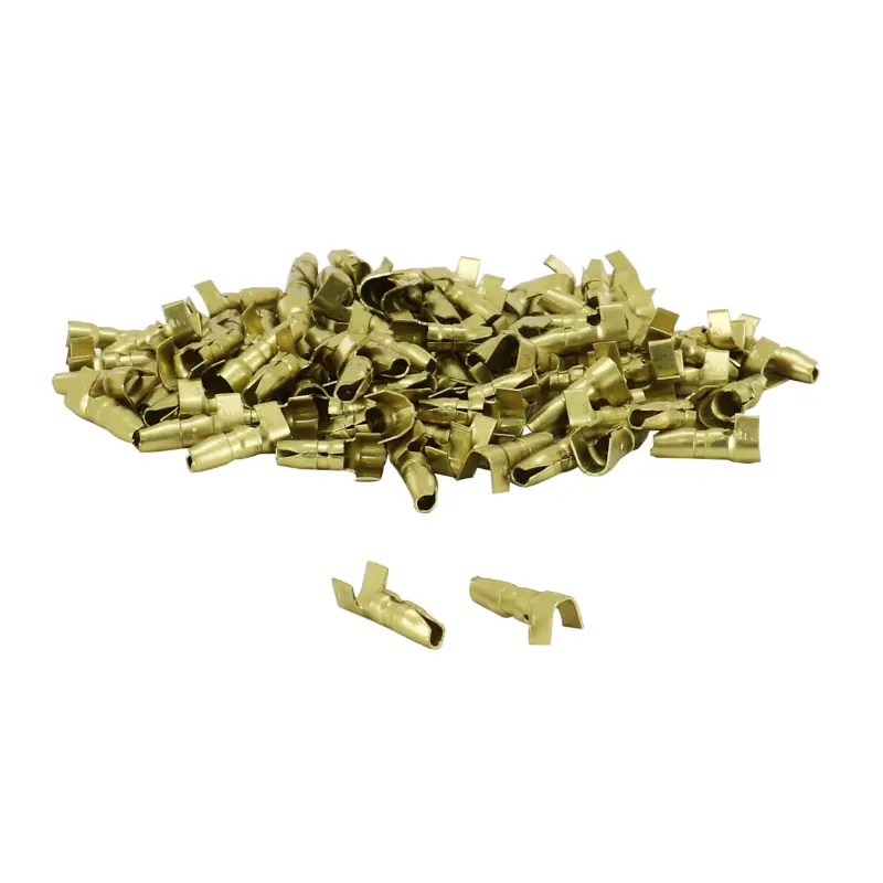 비절연 원통형 암 단자 황동 직경 4MM 전선 1.00 ~ 2.50MM2 (100개 봉지 판매) - 셀렉션 P2R
