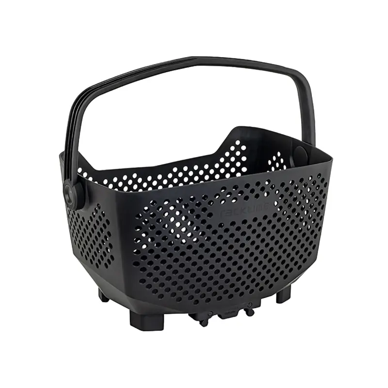 پانیر اریئر پلاسٹک ریک ٹائم باسک-اٹ سیاہ avec anse sur porte-bagage 43x24x29 cm