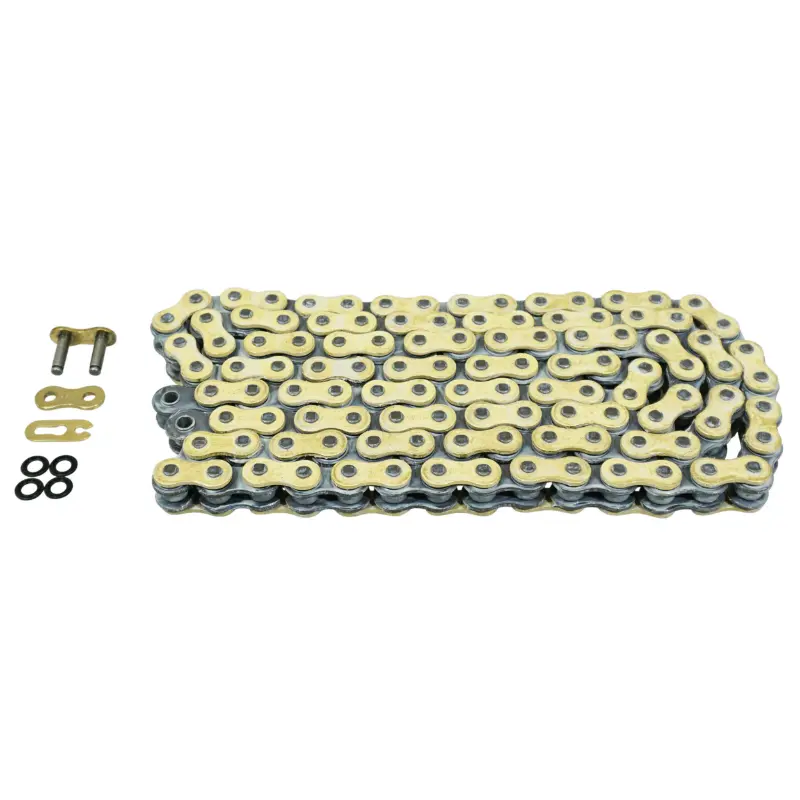 Motorradkette AFAM 520 128 Glieder XS-Ring verstärkt plus Gold (A520XRR3-G 128L)
