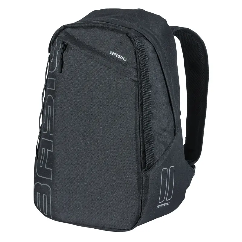 Basil Flex Backpack seitliche Fahrrad-Gepäcktasche schwarz 17L