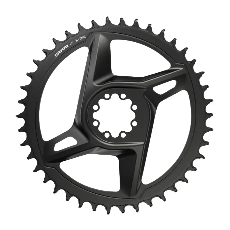 Plateau gravel direct mount pour Sram origine 38DTS mono rival alu noir x-sync 12V.