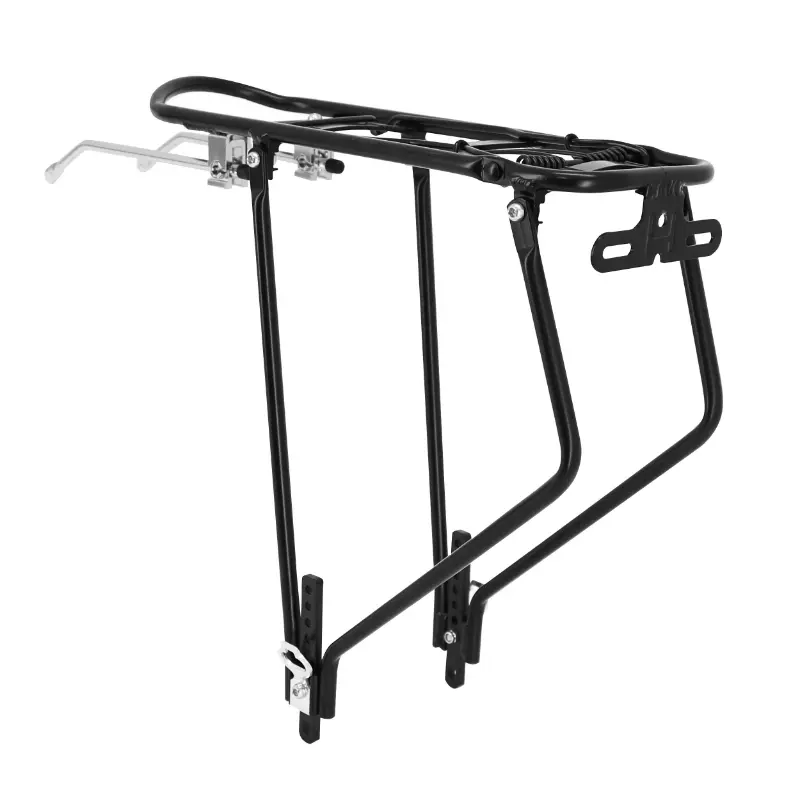 پیچھے کی ڈبل سلاخوں والی ایڈجسٹ ایبل 29"-27.5"-26" P2R ایلومینیم سیاہ بائیک ریک