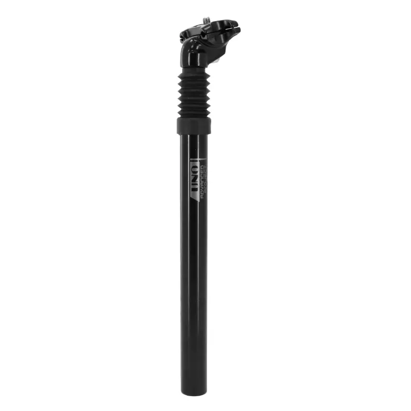 Tige de selle VTT suspension UNO diam 27,2 L350MM noire avec adaptateurs 31,6 et 28,6MM