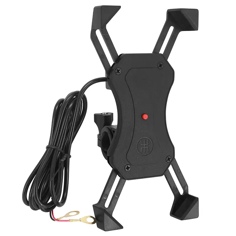 AVOC M3 스마트폰 거치대 (USB 충전 포트 5V 2A 및 2개의 핸들바 거치대 포함)