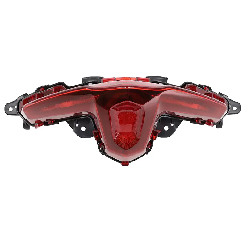 Achterlicht maxiscooter adapteerbaar yamaha 560 TMAX 2020+2021 rood met leds (OEM b7m-84710-00) (ce-gehomologeerd) -P2R — zicht 2