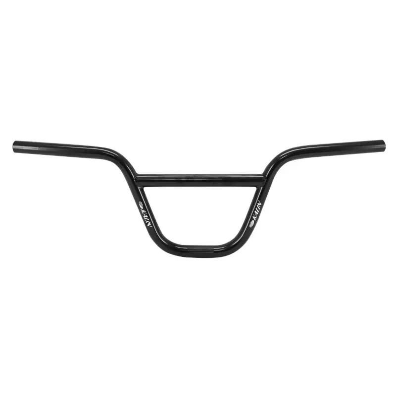 Cintre BMX Kalin acier noir ZOOM fixation potence 22,2 mm hauteur 160 mm largeur 620 mm