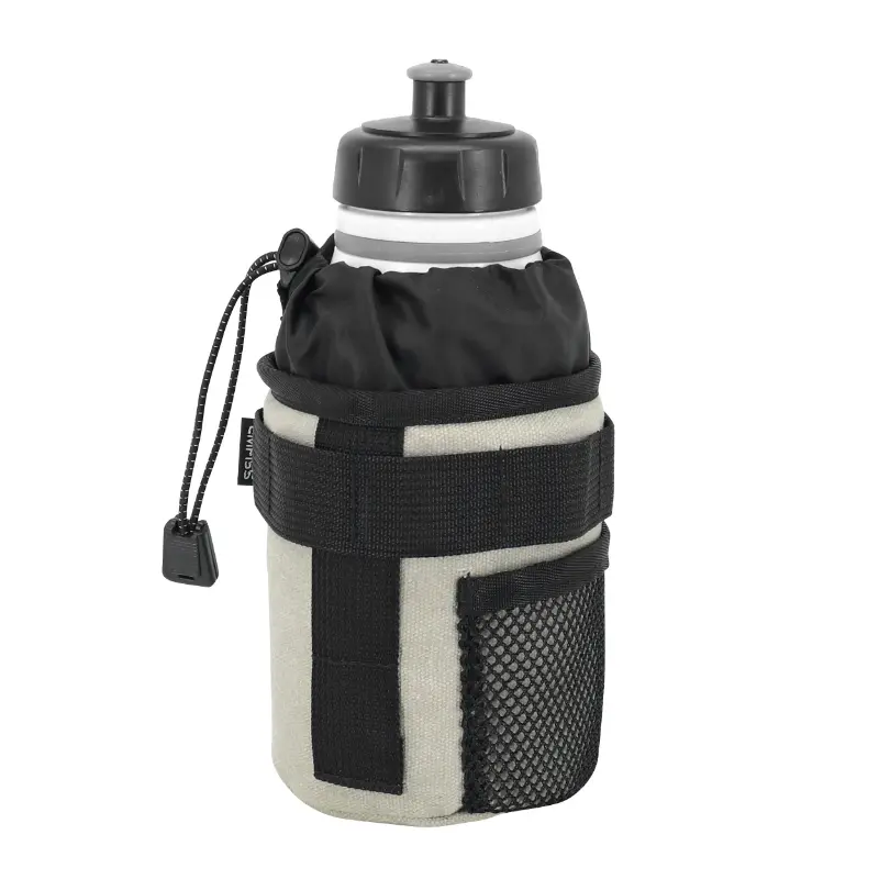 Porte-bidon P2R Emfiss noir-kaki clair pour VAE fixation potence et cintre
