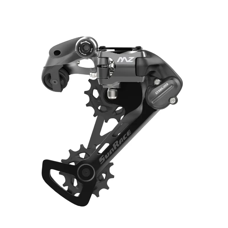 Dérailleur VTT arrière Sunrace MZ600 12V chape moyenne à vis