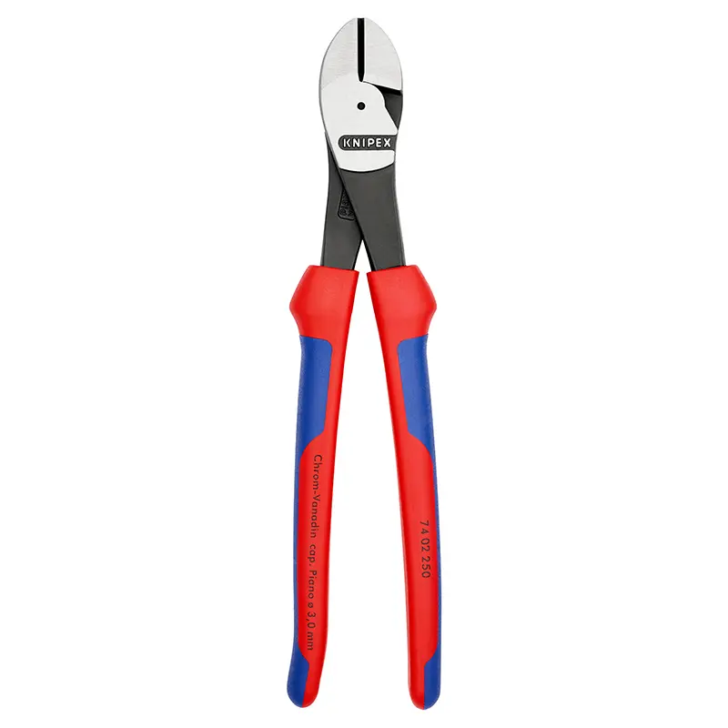 Alicate cortante Knipex 250 mm cinza anti-ferrugem 3,0-4,6 mm (74 02 250)