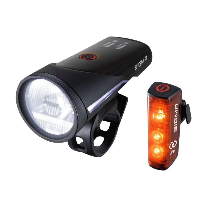 Sigma Aura 100 Lux-Blaze Link - Fahrradbeleuchtungsset USB