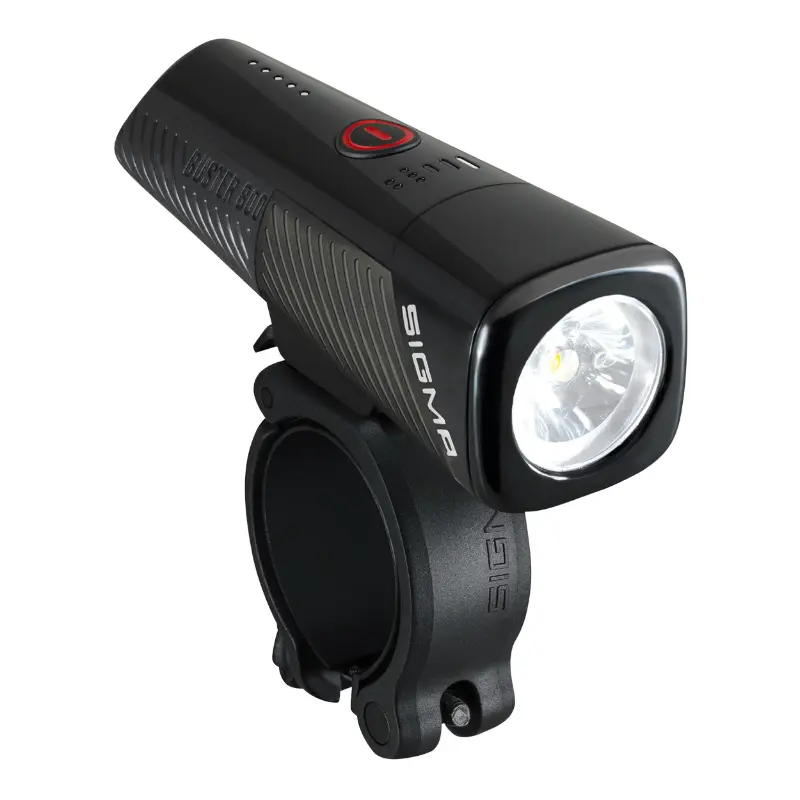 Fahrradbeleuchtung USB Frontscheinwerfer Sigma Buster 800 Lumen Sichtweite 170M (Laufzeit 2H bis 9H-BIS ZU 30H Blinkmodus) Ionen-Akku USB-Aufladung - Lenkerbefestigung