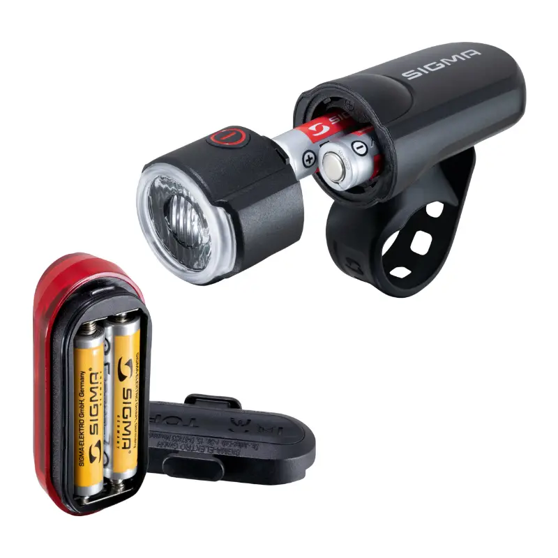 Fahrradbeleuchtung mit Batterie Sigma Aura 30 Lux-Curve — Ansicht 2