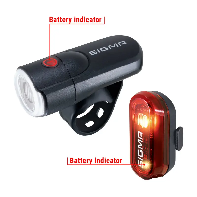Fahrradbeleuchtung mit Batterie Sigma Aura 30 Lux-Curve — Ansicht 3