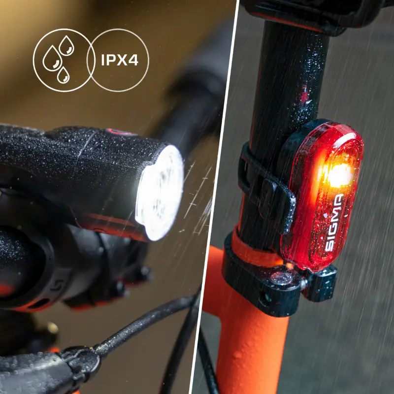Fahrradbeleuchtung mit Batterie Sigma Aura 30 Lux-Curve — Ansicht 4