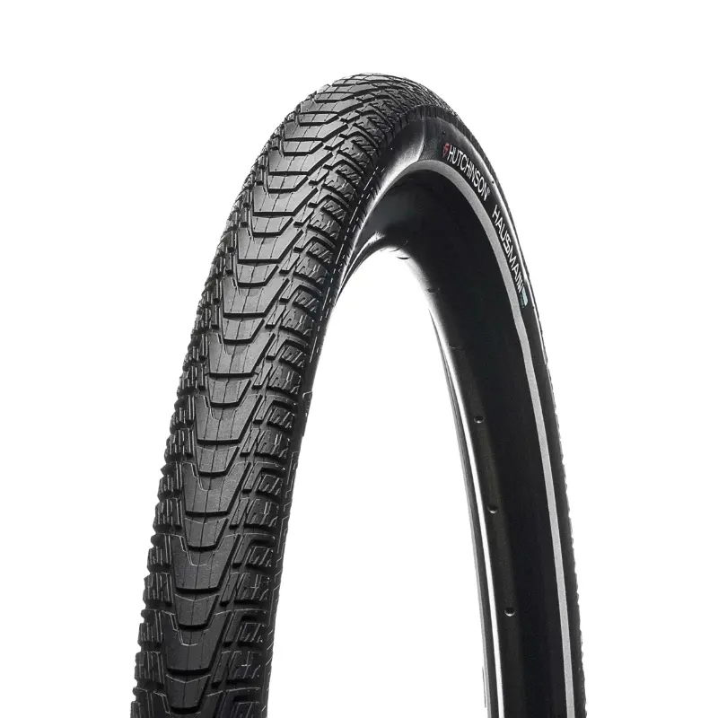 Pneu VTT urbain VAE 27.5 x 2.40 Hutchinson Haussmann Infinity Protect noir TR renforcé 5 mm flanc réflex homologué VAE E50