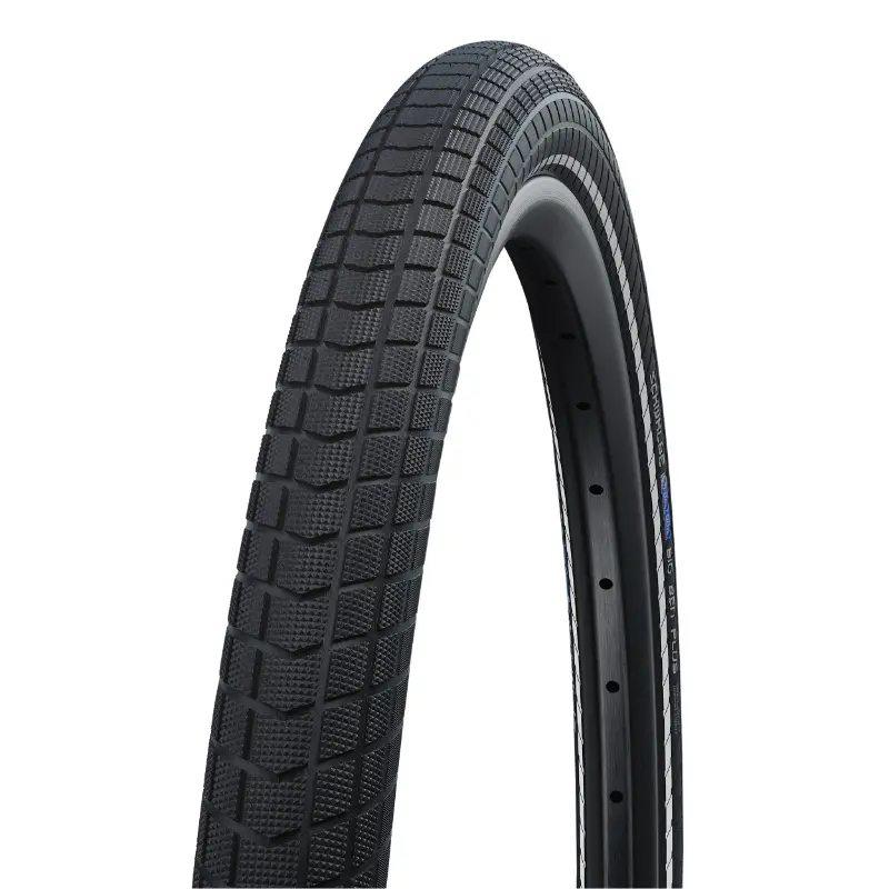 Pneu VTT urbain VAE 20 x 2.15 Schwalbe Big Ben Plus Addix noir TR (55-406) renfort Green-Guard flanc réflex homologué VAE E50