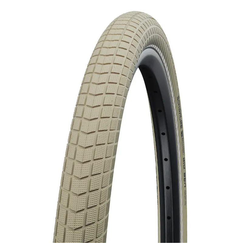 Pneu VTC Schwalbe Big Ben 700 x 38 (29 x 1,50) crème avec renfort K-Guard et flanc réflex (40-622)