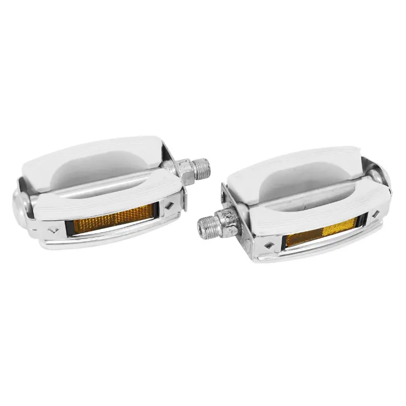 Pédale cyclo Union adaptable Solex-MBK-Peugeot 9-16 blanc (paire)