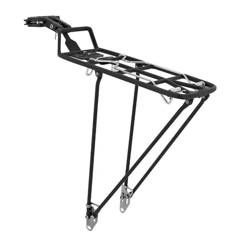 Φορείο ποδηλάτου πίσω Pletscher Quick Rack αλουμινίου μαύρο σε σωλήνα σέλας 24-35 mm — Αποσκευές