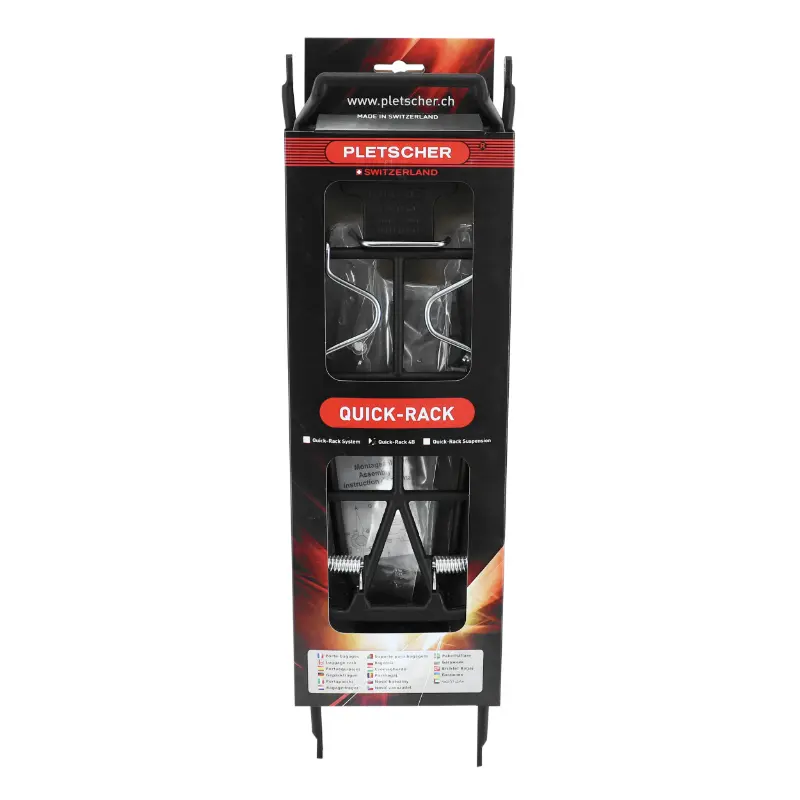 Φορείο ποδηλάτου πίσω Pletscher Quick Rack αλουμινίου μαύρο σε σωλήνα σέλας 24-35 mm — προβολή 4