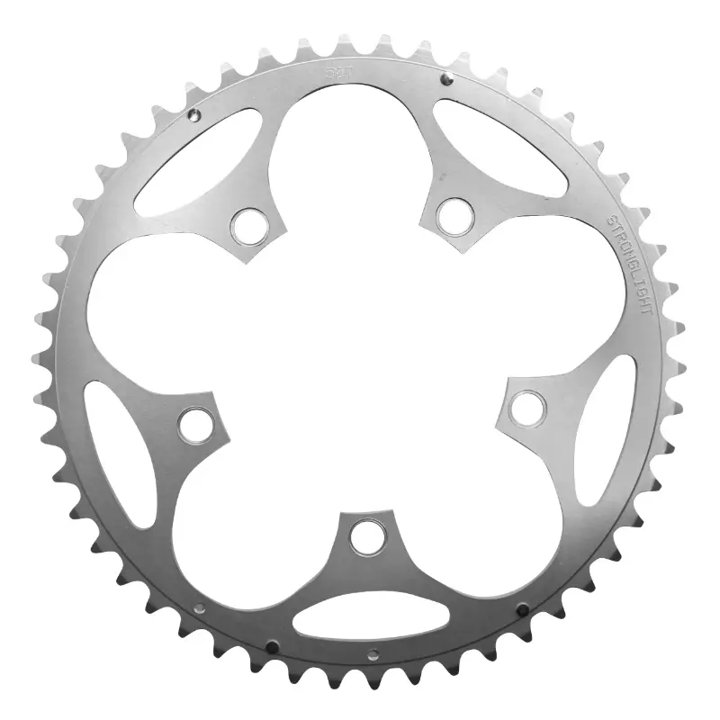 Звезда шоссейная 5BRA d.110 Stronglight дюраль 50DTS внешняя серебристая тип Shimano 10-9V.