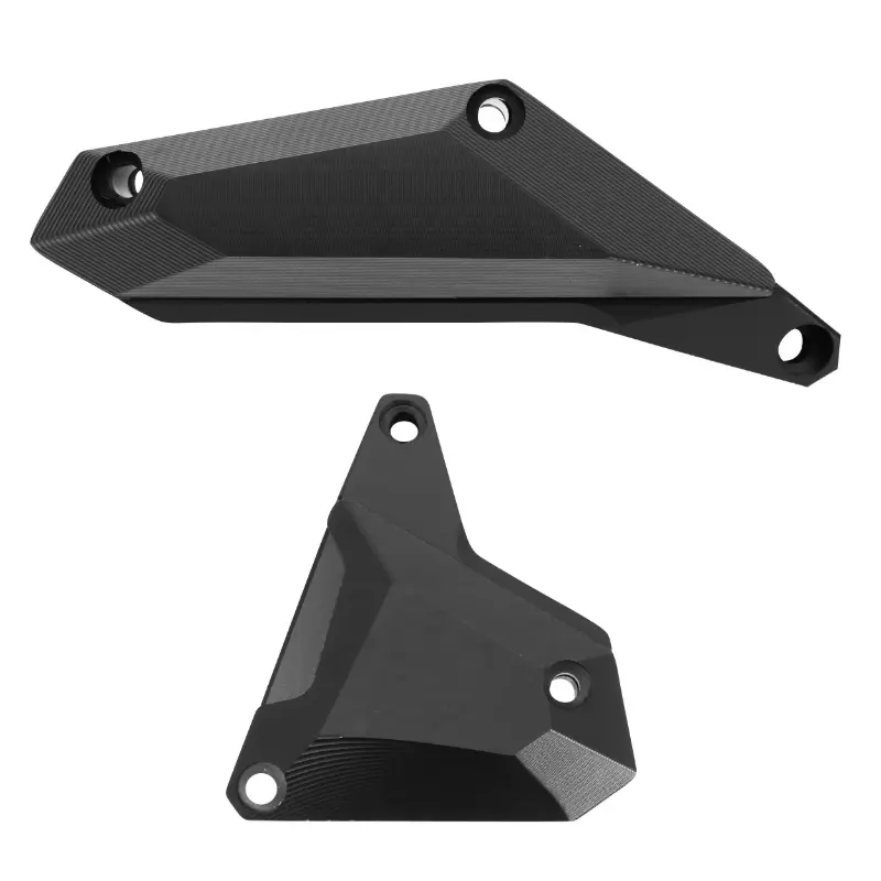 Protection couvre-carter partiel AVOC aluminium anodisé noir Yamaha MT-07 700 2014-2018 (paire)