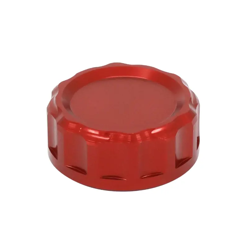 Bouchon-couvercle bocal de liquide de frein arrière AVOC pour Yamaha MT-07 700 2014-2016 aluminium anodisé rouge