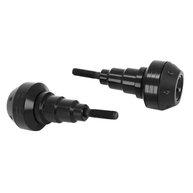 Tampons de protection moto alu CNC anodisé noir diamètre 10 mm AVOC