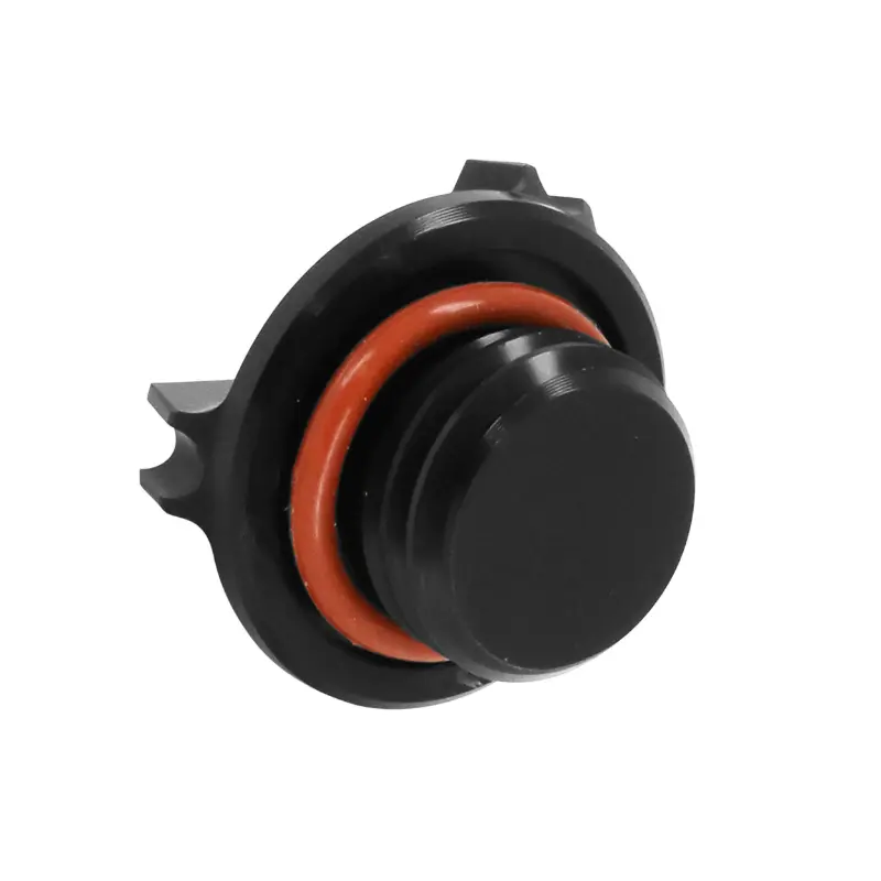 Tapón de llenado de aceite AVOC aluminio CNC anodizado negro Yamaha MT-07 700 — vista 2