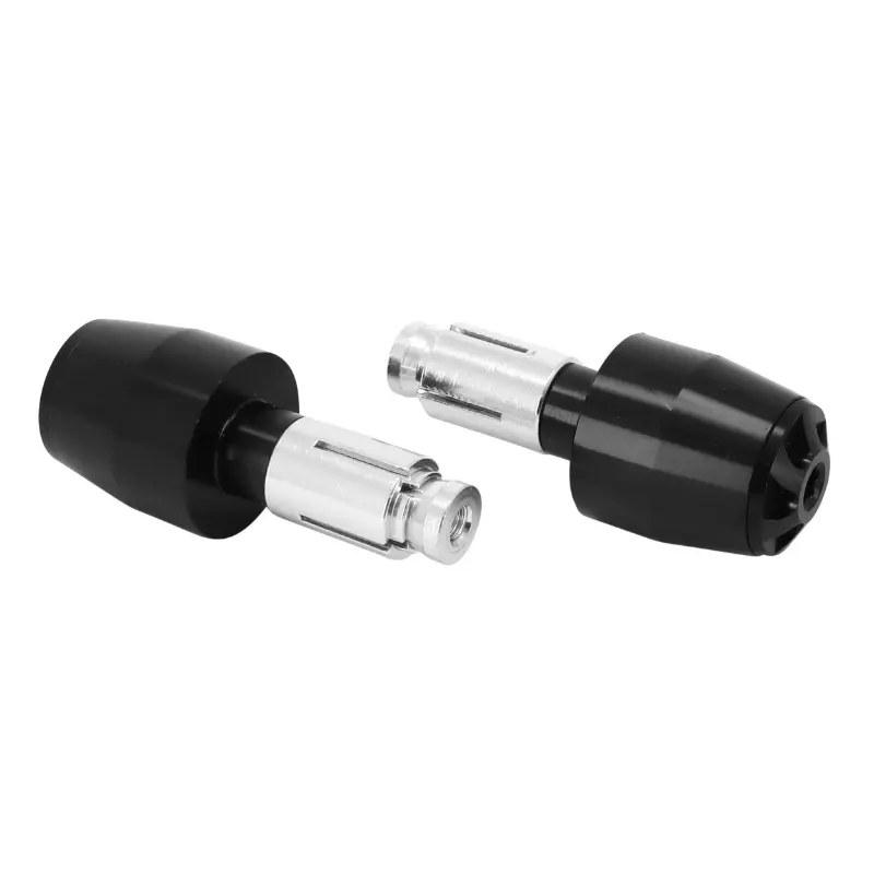 Embouts de guidon aluminium anodisé noir Yamaha MT-07 700 diam. 13 et 17 mm - AVOC