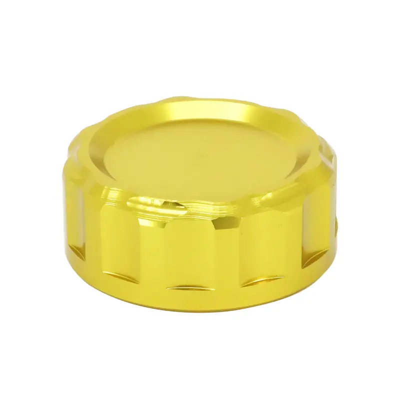 Bouchon-couvercle bocal de liquide de frein arrière AVOC aluminium anodisé or Yamaha MT-07 700