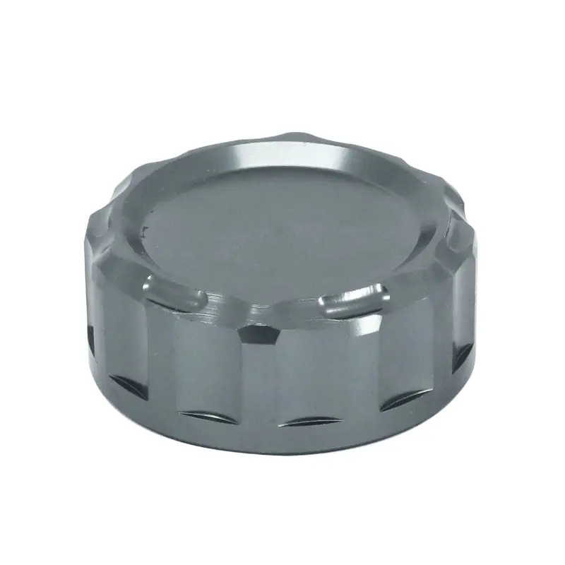 Bouchon-couvercle bocal de liquide de frein arrière AVOC aluminium anodisé titane Yamaha MT-07 700 2014-2016