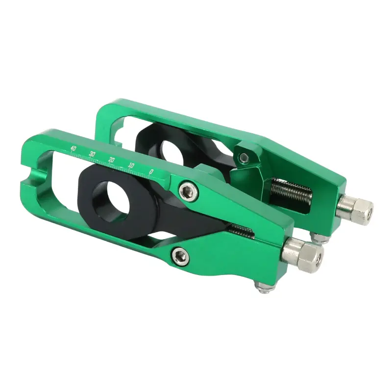AVOC kettapinguti-regulaator Kawasaki Z900 900 CNC-töödeldud anodiseeritud roheline alumiinium (paar)