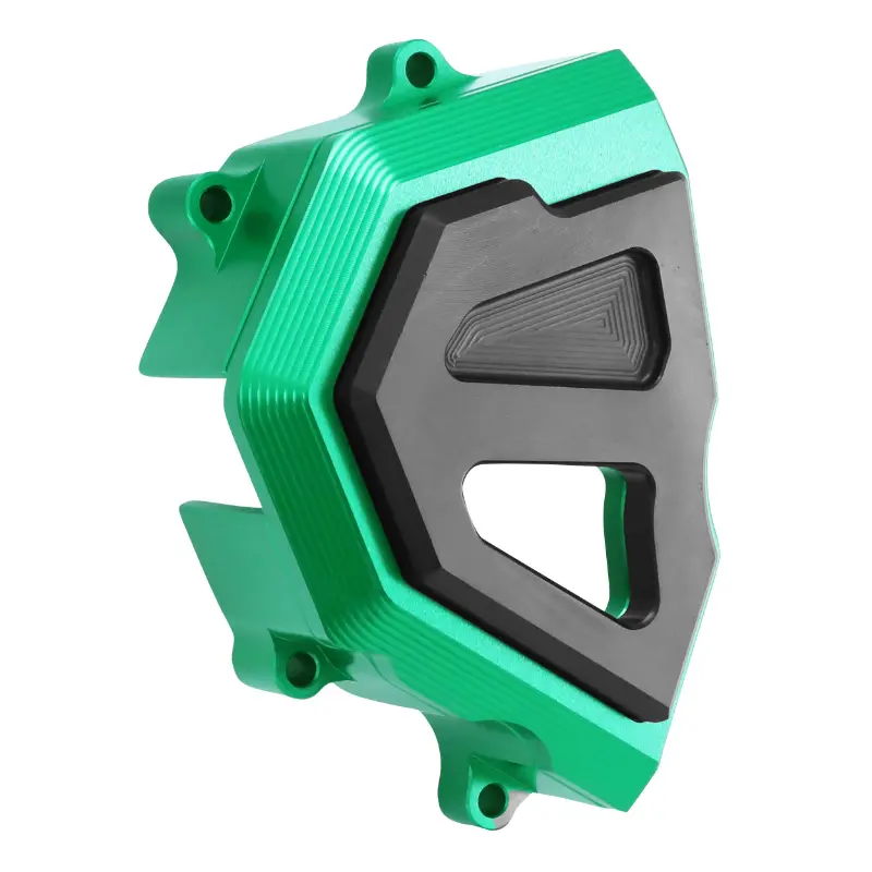 Protège-cache pignon AVOC pour Kawasaki Z900 900 alu CNC anodisé noir-vert