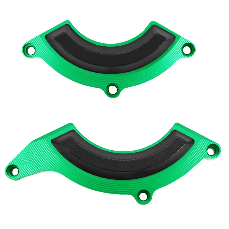 Protection couvre-carter partiel AVOC aluminium CNC anodisé vert pour Kawasaki Z900 (paire)