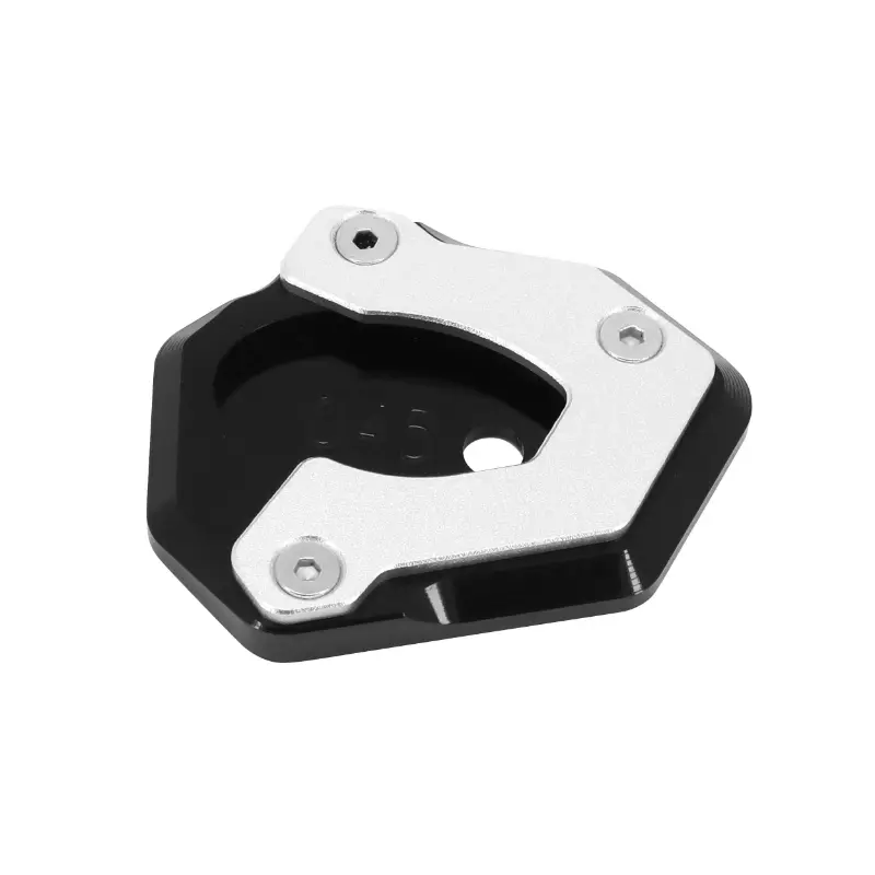 Extension béquille latérale AVOC aluminium CNC noir-argent Kawasaki Z900 Z650