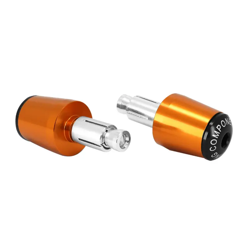 Embout de guidon AVOC KTM 125 Duke aluminium anodisé orange 13 et 17 mm (paire)