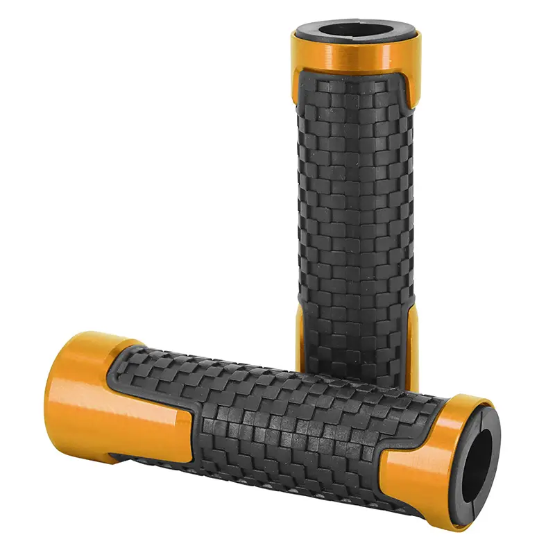 Grepbelegg AVOC anti-slip orange anodisert KTM 125 Duke (par)