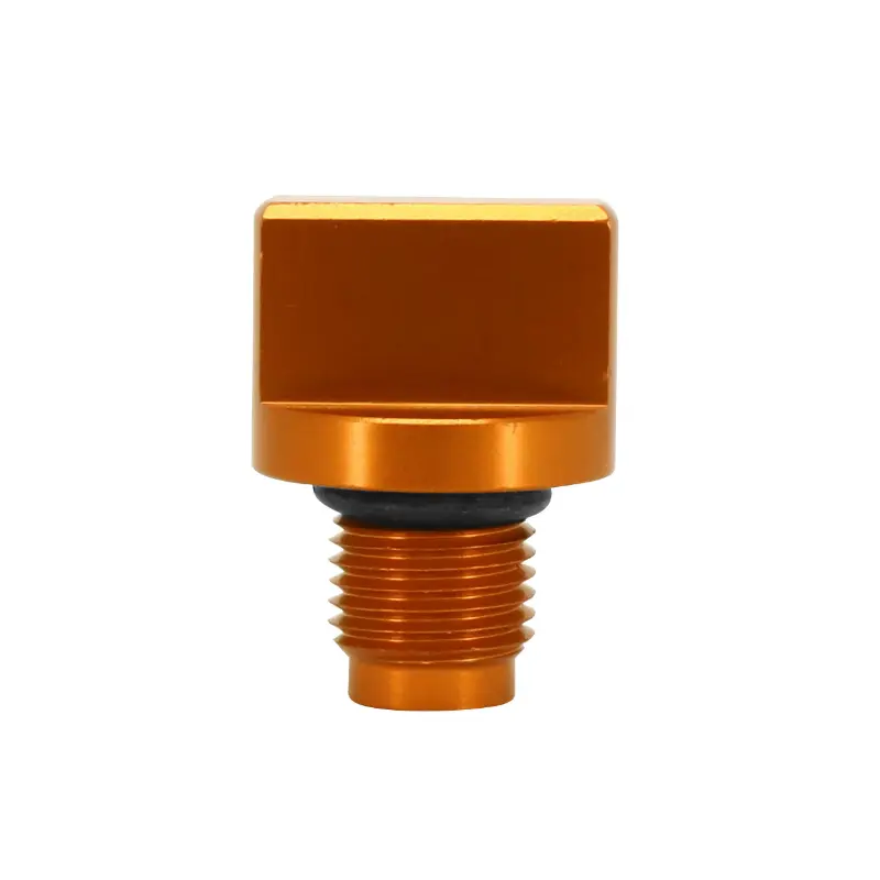 Bouchon de remplissage d'huile aluminium anodisé orange AVOC KTM 125 Duke