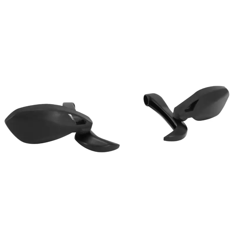 Rétroviseur moto AVOC embout de guidon avec protection de levier intégrée pour KTM 125 Duke noir (paire)