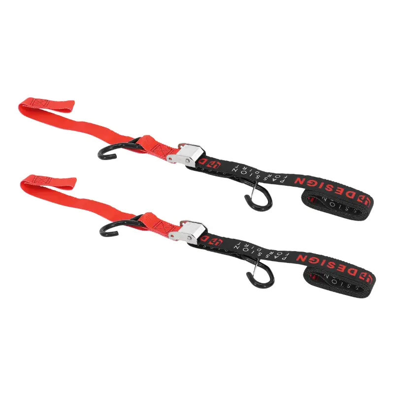 Motorrad-Sicherheitsgurt Sélection P2R mit Schnellverschluss und Karabinerhaken schwarz-rot 38 mm x 2,1 m (Belastbarkeit 550 kg) - das Paar — Ansicht 3