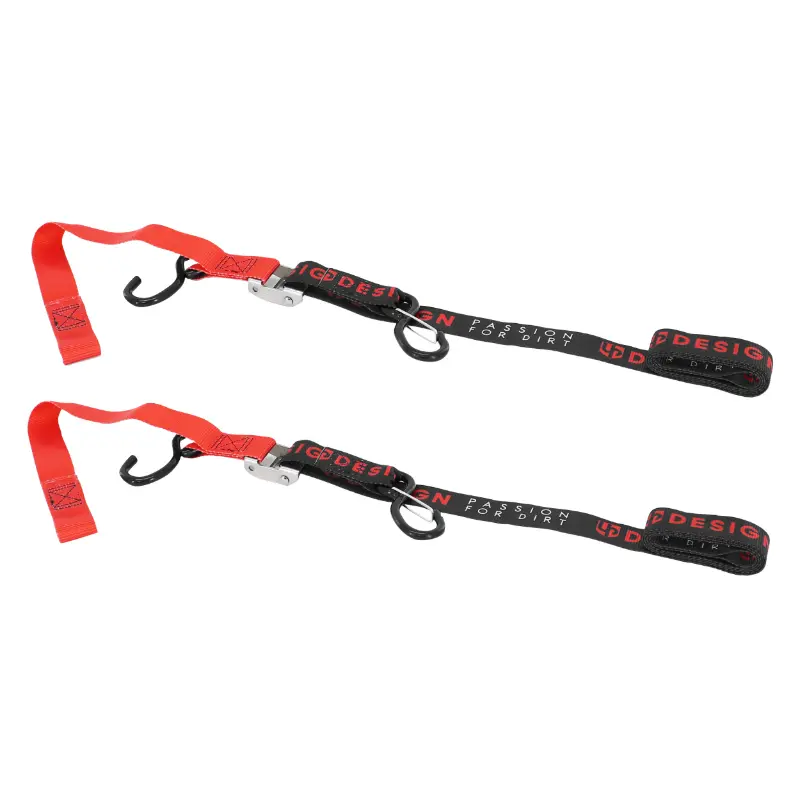 Motorrad-Sicherheitsgurt Sélection P2R mit Schnellverschluss und Karabinerhaken schwarz-rot 38 mm x 2,1 m (Belastbarkeit 550 kg) - das Paar — Ansicht 4